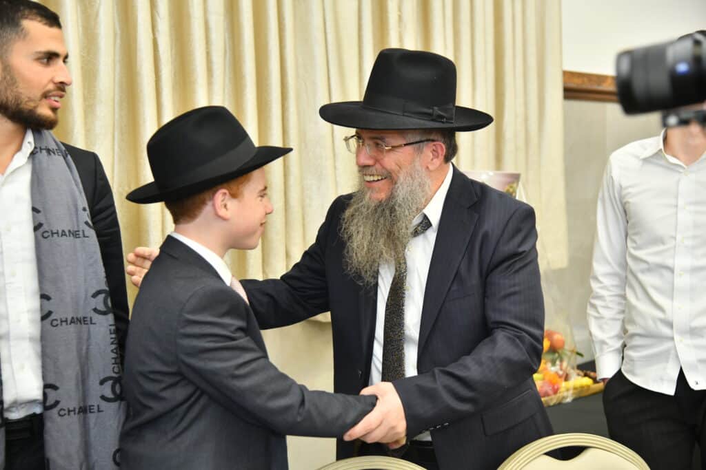 גלריה: יו"ר ש"ס בירמץ את בנו - צמרת המפלגה הגיעה לברך