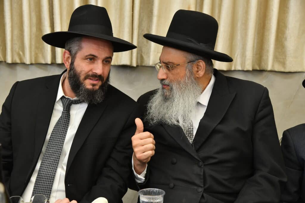 גלריה: יו"ר ש"ס בירמץ את בנו - צמרת המפלגה הגיעה לברך