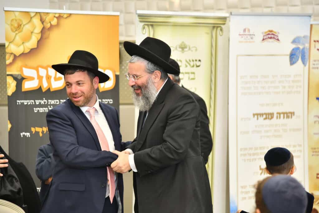 גלריה: יו"ר ש"ס בירמץ את בנו - צמרת המפלגה הגיעה לברך