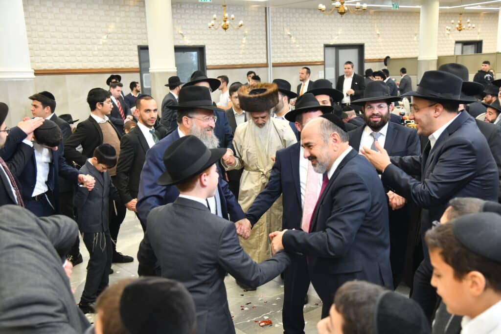 גלריה: יו"ר ש"ס בירמץ את בנו - צמרת המפלגה הגיעה לברך