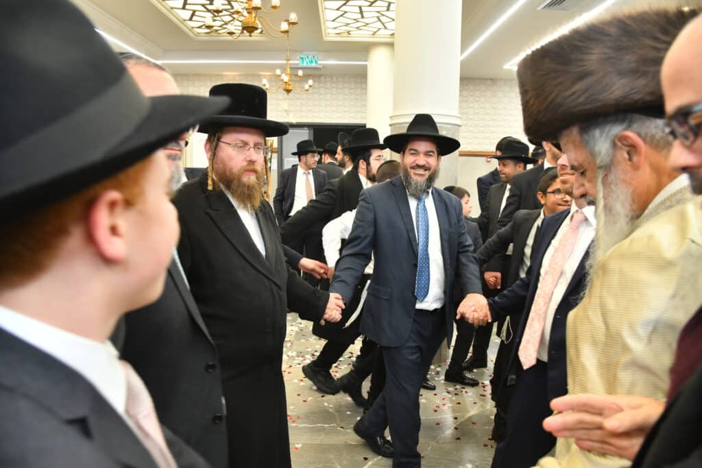 גלריה: יו"ר ש"ס בירמץ את בנו - צמרת המפלגה הגיעה לברך