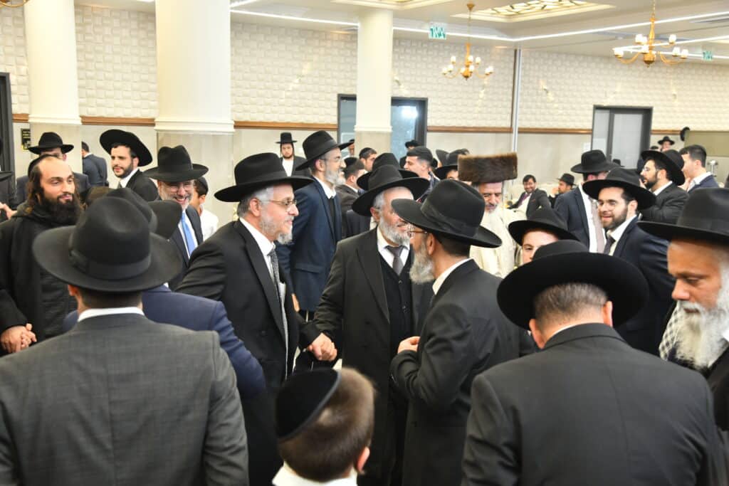 גלריה: יו"ר ש"ס בירמץ את בנו - צמרת המפלגה הגיעה לברך