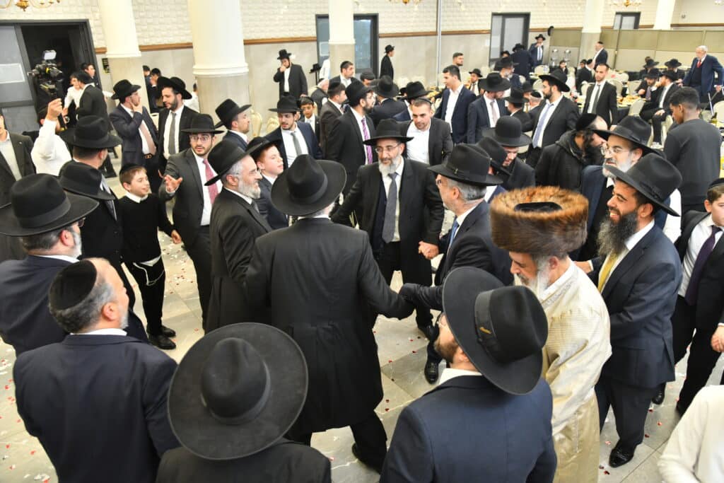 גלריה: יו"ר ש"ס בירמץ את בנו - צמרת המפלגה הגיעה לברך