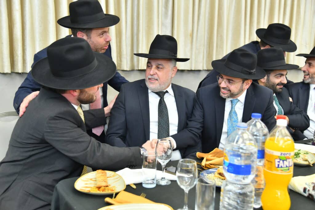 גלריה: יו"ר ש"ס בירמץ את בנו - צמרת המפלגה הגיעה לברך