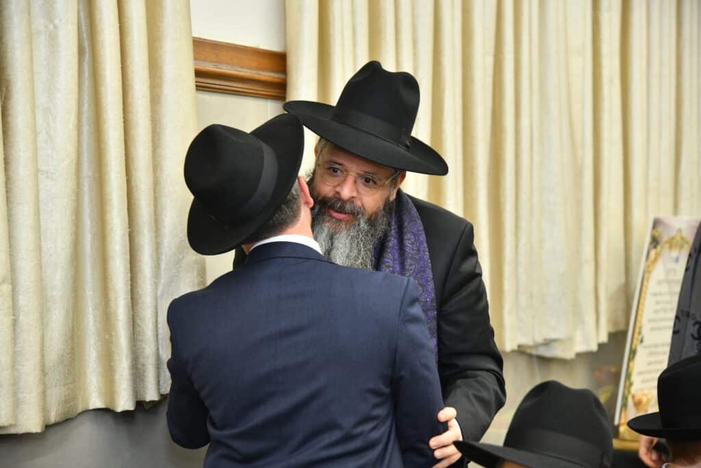 גלריה: יו"ר ש"ס בירמץ את בנו - צמרת המפלגה הגיעה לברך