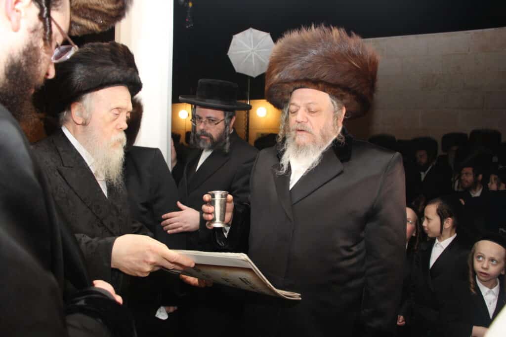 גלריה: שמחת נישואי בן האדמו"ר מרימנוב