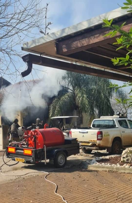 תיעוד: פגיעה ישירה של נ"ט בבית בכפר יובל
