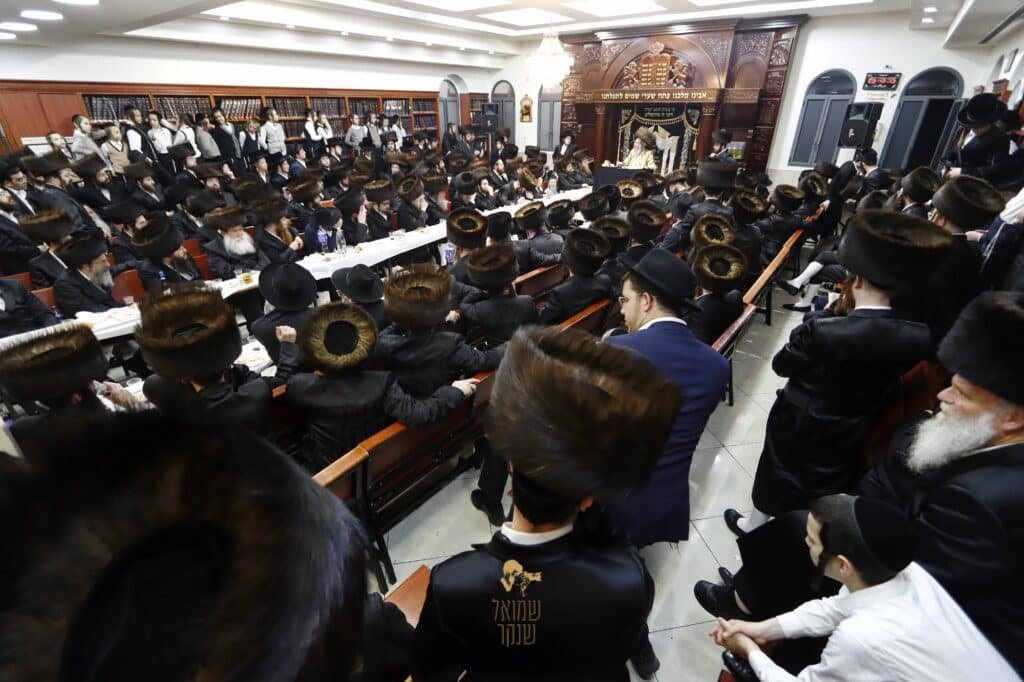 התרגשות בחיפה: רבי מיילך בידרמן בסעודת מלווה מלכה