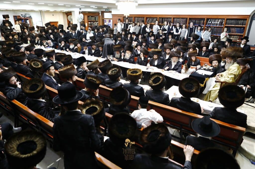 התרגשות בחיפה: רבי מיילך בידרמן בסעודת מלווה מלכה