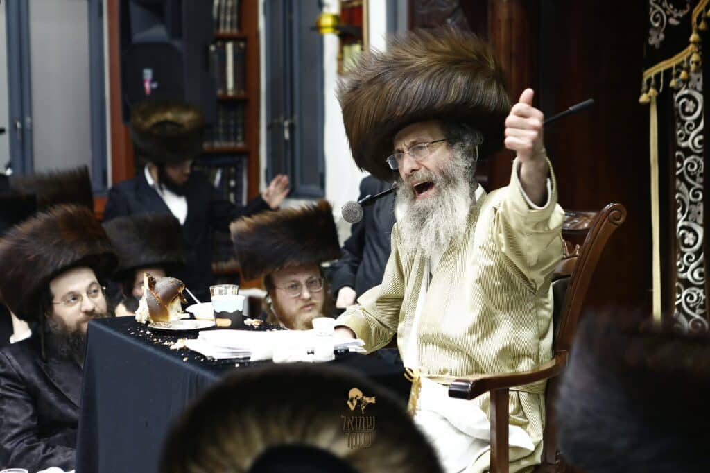 התרגשות בחיפה: רבי מיילך בידרמן בסעודת מלווה מלכה