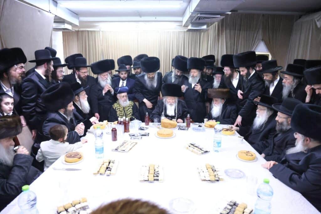 תיעוד: אלפים בשמחת נישואי נכד כ"ק האדמו"ר מגור