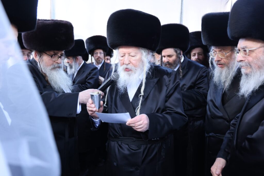 תיעוד: אלפים בשמחת נישואי נכד כ"ק האדמו"ר מגור