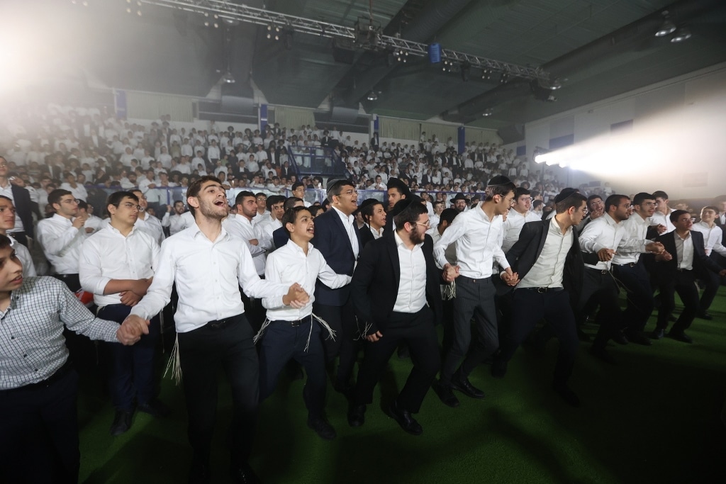 גלריה: אלפי בני הישיבות השתתפו במעמד הכנה לליל הסדר