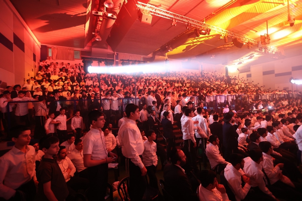 גלריה: אלפי בני הישיבות השתתפו במעמד הכנה לליל הסדר