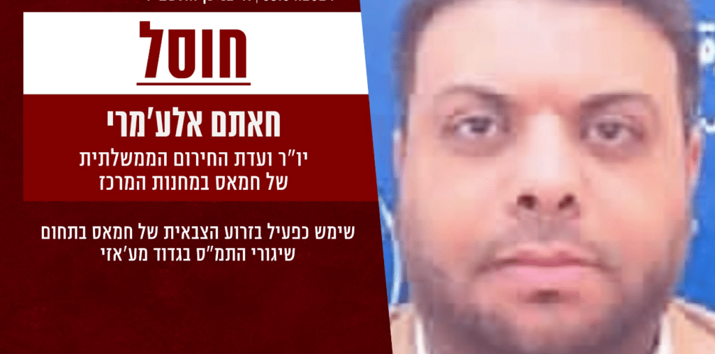 צה״ל חיסל את יושב ראש ועדת החירום הממשלתית של חמאס צה״ל חיסל את יושב ראש ועדת החירום הממשלתית של חמאס