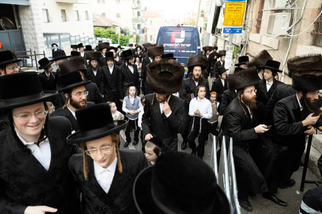 האדמו"ר מנדבורנה ירושלים בברכת האילנות