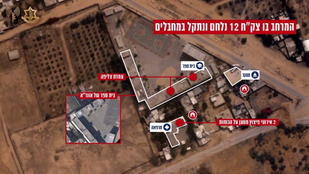 הלוחמים איתרו פיר במרפאה ואמל"ח בבית ספר של אונר״א