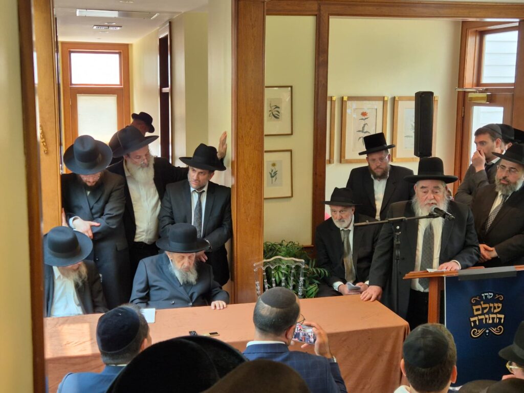 במונסי: מרן הגר"ד לנדו פתח את הדינר הראשון להצלת עולם התורה