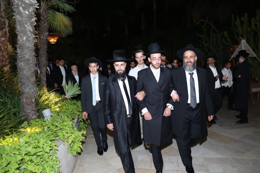 גלריה: בנו של הרב עזיז נישא לבת הרב בוהדנה