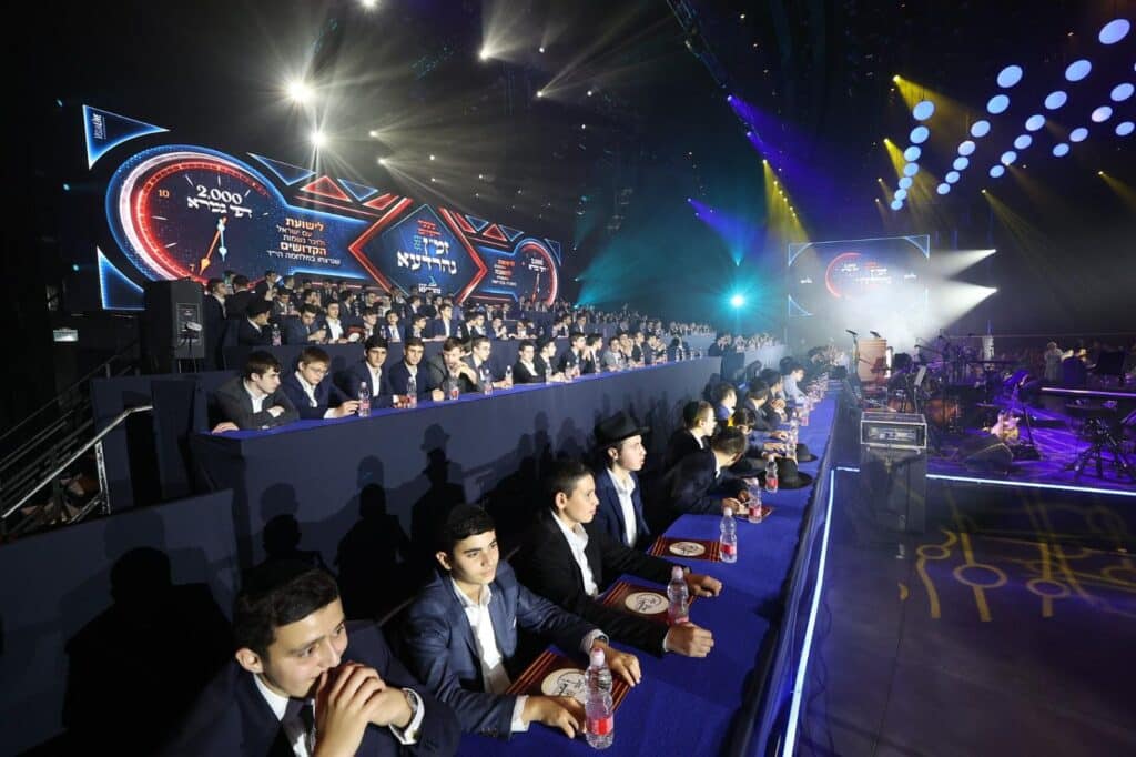 ישיבת 'נהרדעא' במעמד אדיר ומרומם: מאות הבחורים סיימו יותר מ-2,000 דפי גמרא שנלמדו מחוץ לסדרי הישיבה ישיבת 'נהרדעא' במעמד אדיר ומרומם: מאות הבחורים סיימו יותר מ-2,000 דפי גמרא שנלמדו מחוץ לסדרי הישיבה