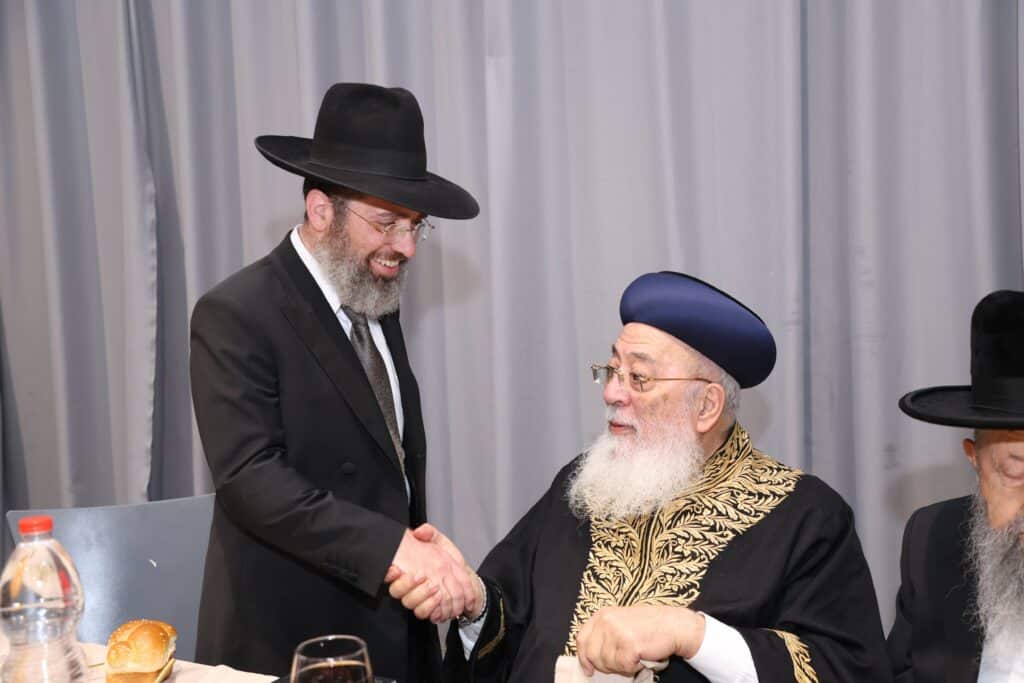 גלריה: נכד הגרש"מ עמאר והגרב"צ מוצפי נכנס לחופה