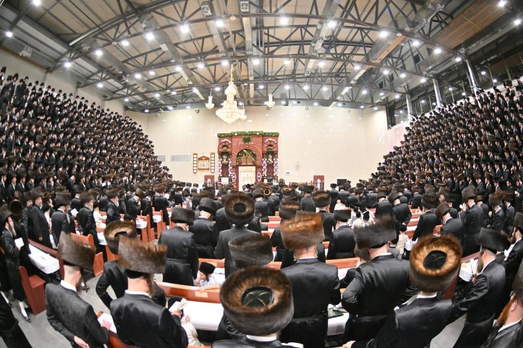 תיעוד ירוק מחג השבועות בחסידות ויז'ניץ