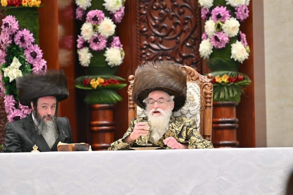 תיעוד ירוק מחג השבועות בחסידות ויז'ניץ