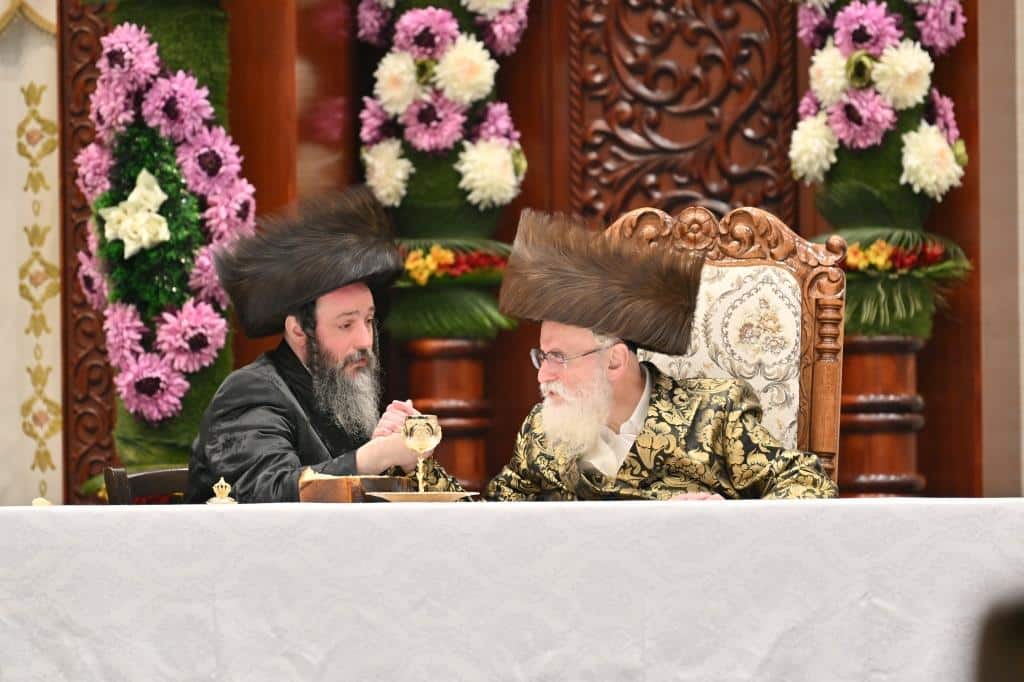 תיעוד ירוק מחג השבועות בחסידות ויז'ניץ