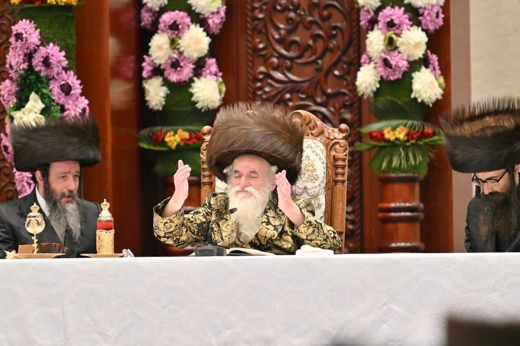 תיעוד ירוק מחג השבועות בחסידות ויז'ניץ