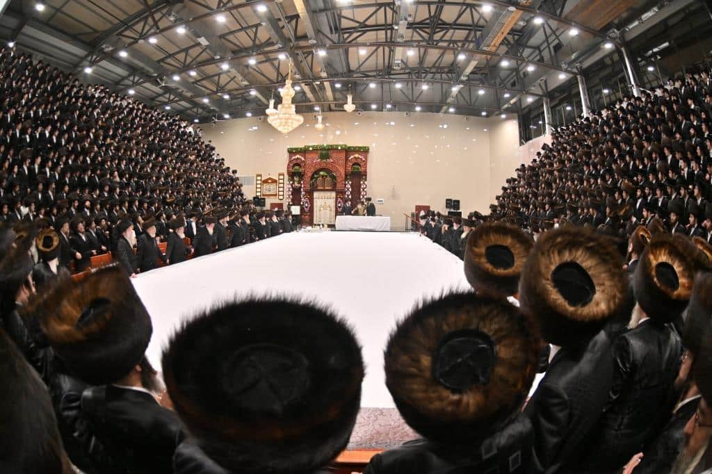 תיעוד ירוק מחג השבועות בחסידות ויז'ניץ