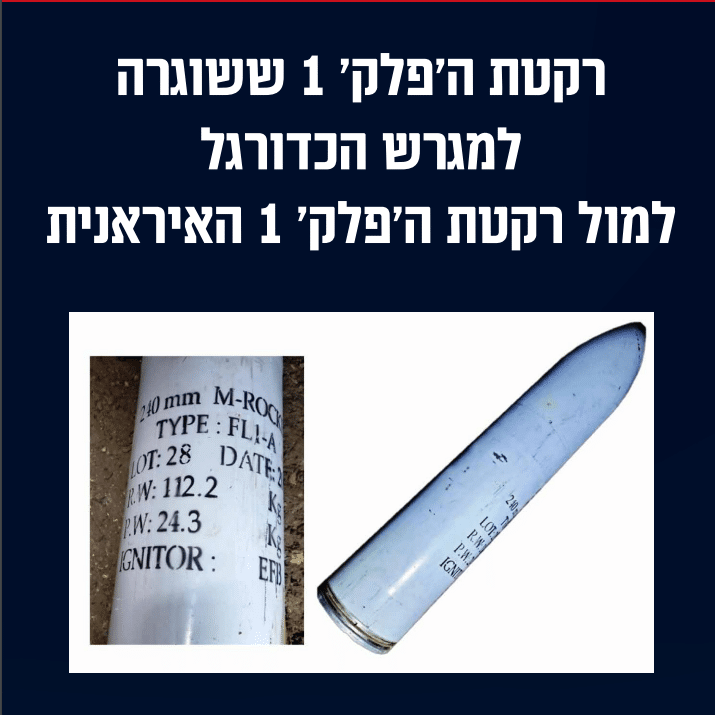 בצה"ל מוכיחים: הרקטה שהרגה 12 ילדים - מתוצרת איראן
