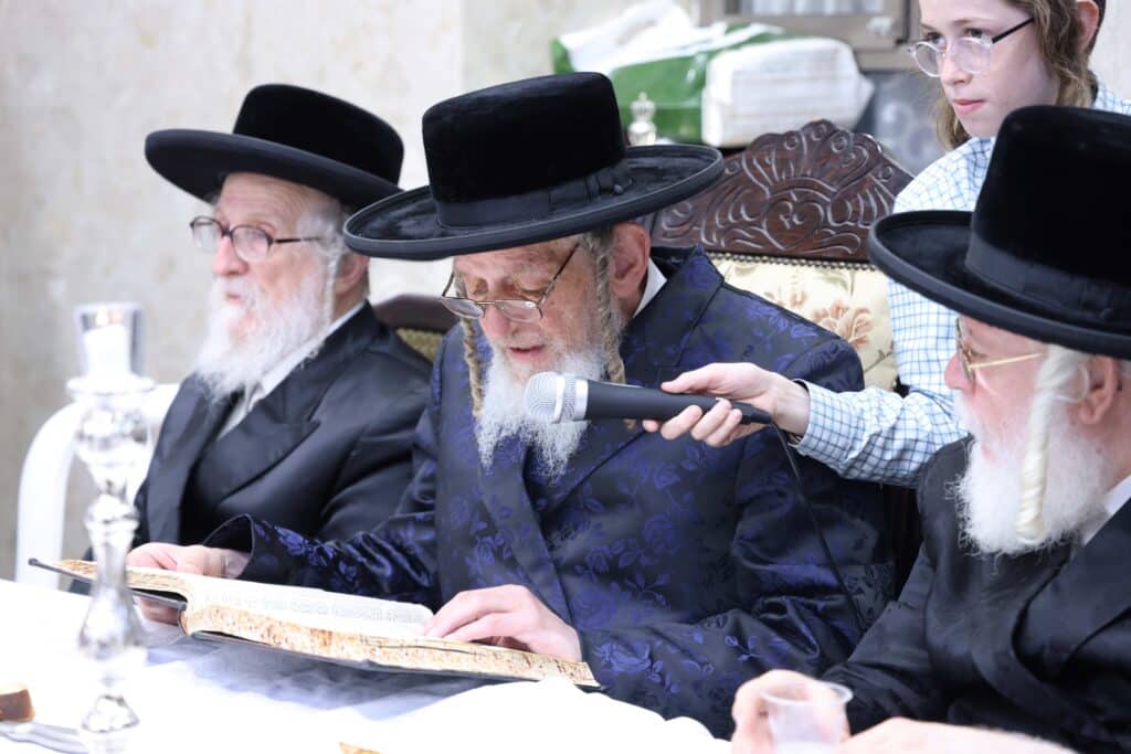 הילולה בספינקא: החסידים עלו עם האדמו"ר להר הזיתים