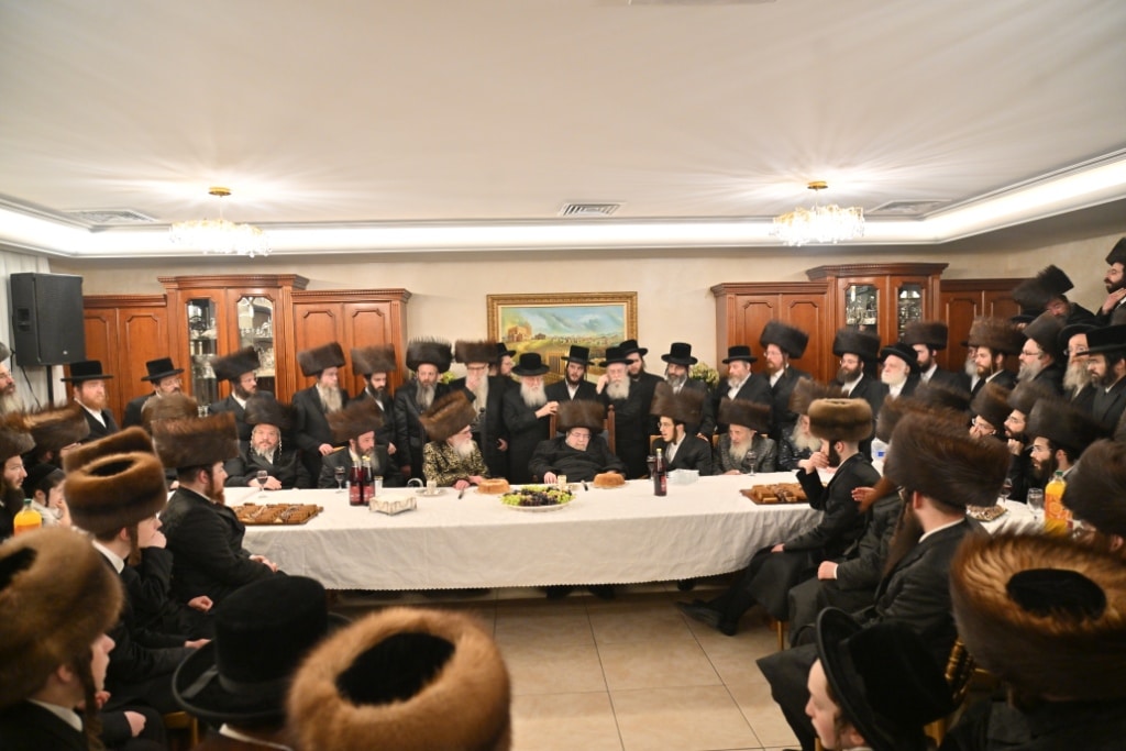 אלע חסידים: שמחת השבע ברכות בבית מרן האדמו"ר מבעלזא