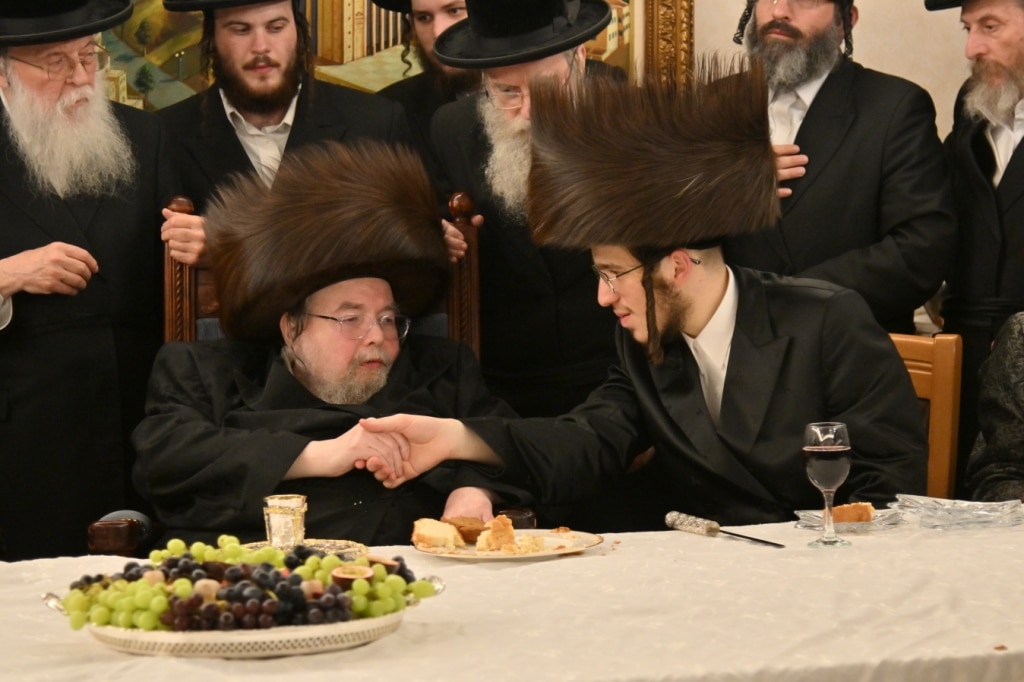 אלע חסידים: שמחת השבע ברכות בבית מרן האדמו"ר מבעלזא