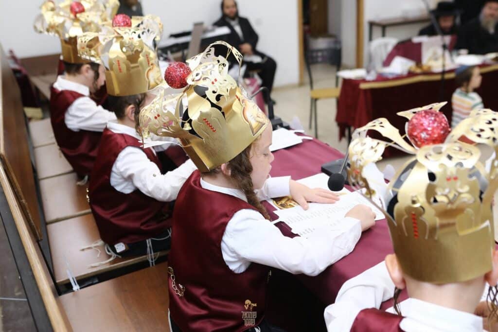 גלריה | נוף הגליל: בתלמוד תורה ברסלב חגגו 'חומש סעודה'