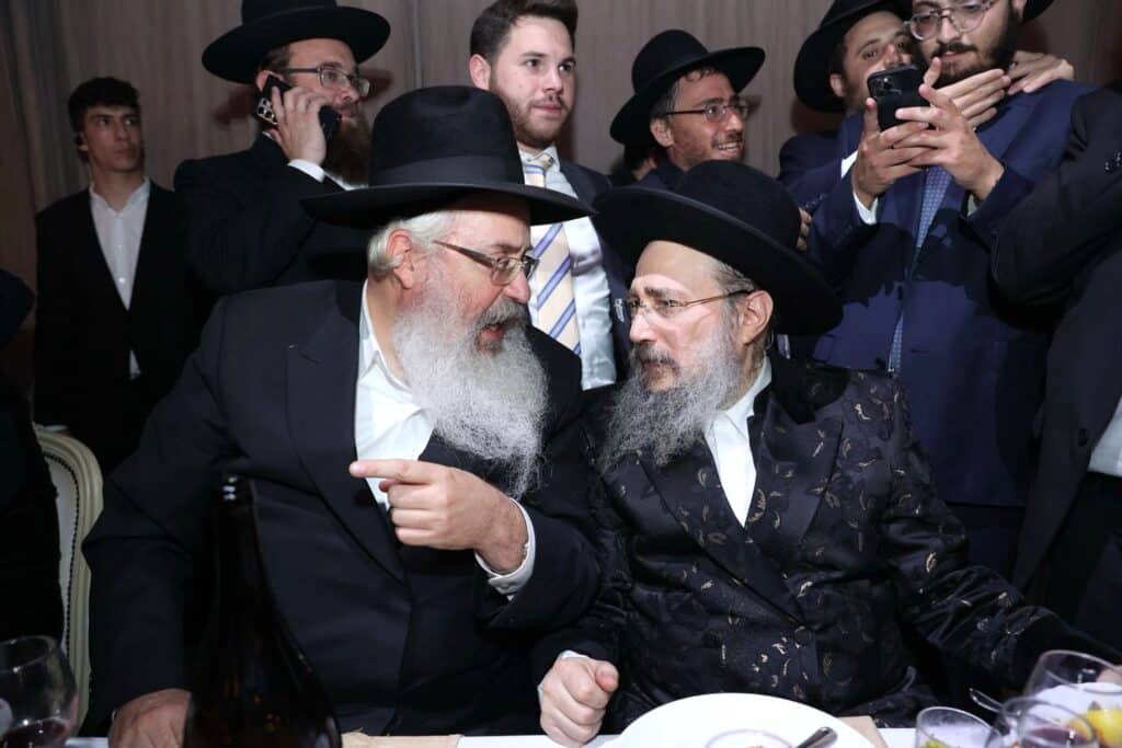 האדמו"ר בירך על היין בכוס שבה קידשו בנישואי הבבא סאלי