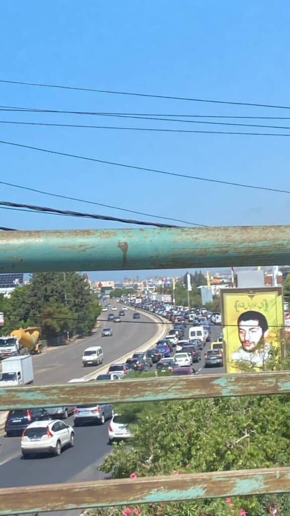 הבריחה החלה: פקקי תנועה מטורפים בלבנון