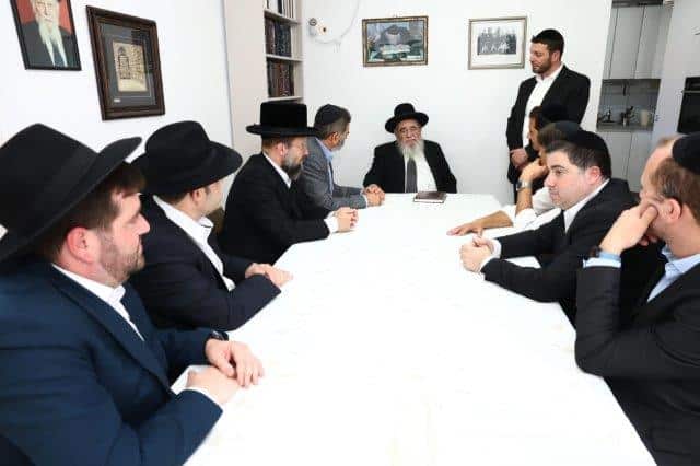 צמרת ההנהלה הבכירה של מאוחדת בראשות מנכ"ל מאוחדת התברכו בחום בבתי גדולי ישראל