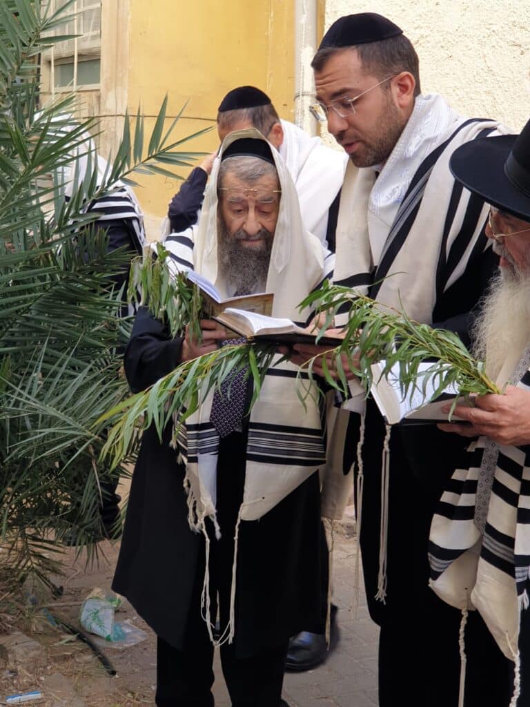 גלריה: חג הסוכות במחיצתו של רבה של בני ברק הגר"מ בן שמעון