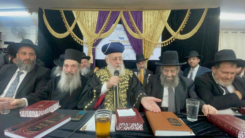 חג הסוכות במחיצתו של הראשון לציון הגאון רבי יצחק יוסף