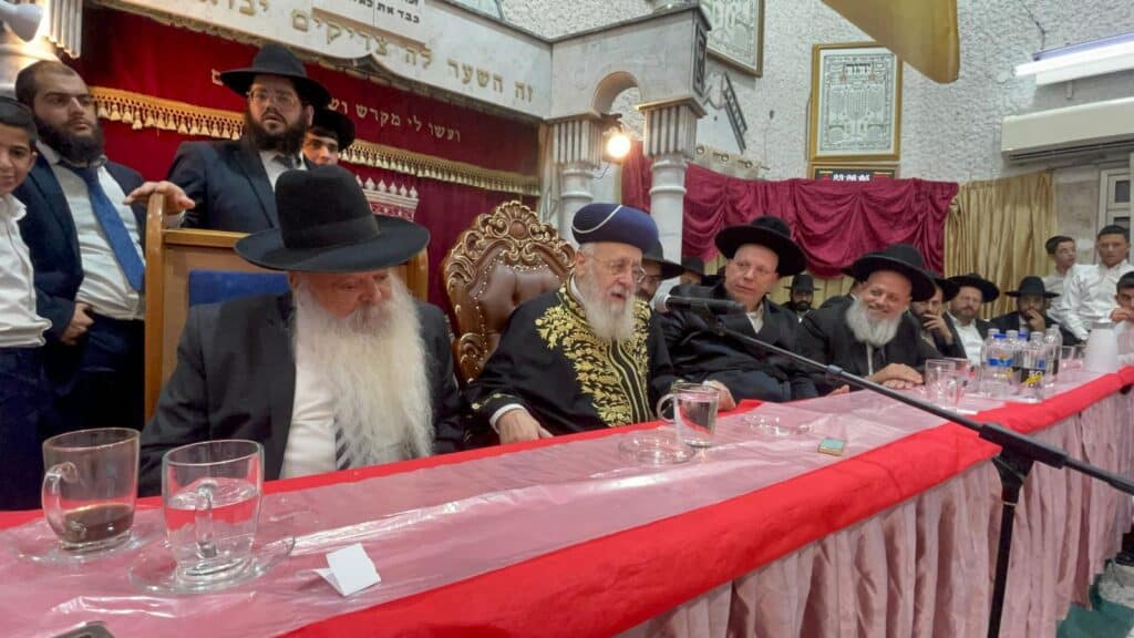 חג הסוכות במחיצתו של הראשון לציון הגאון רבי יצחק יוסף