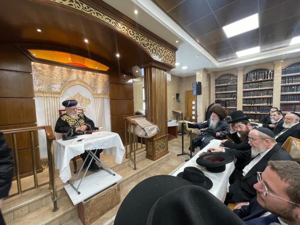 חג הסוכות במחיצתו של הראשון לציון הגאון רבי יצחק יוסף