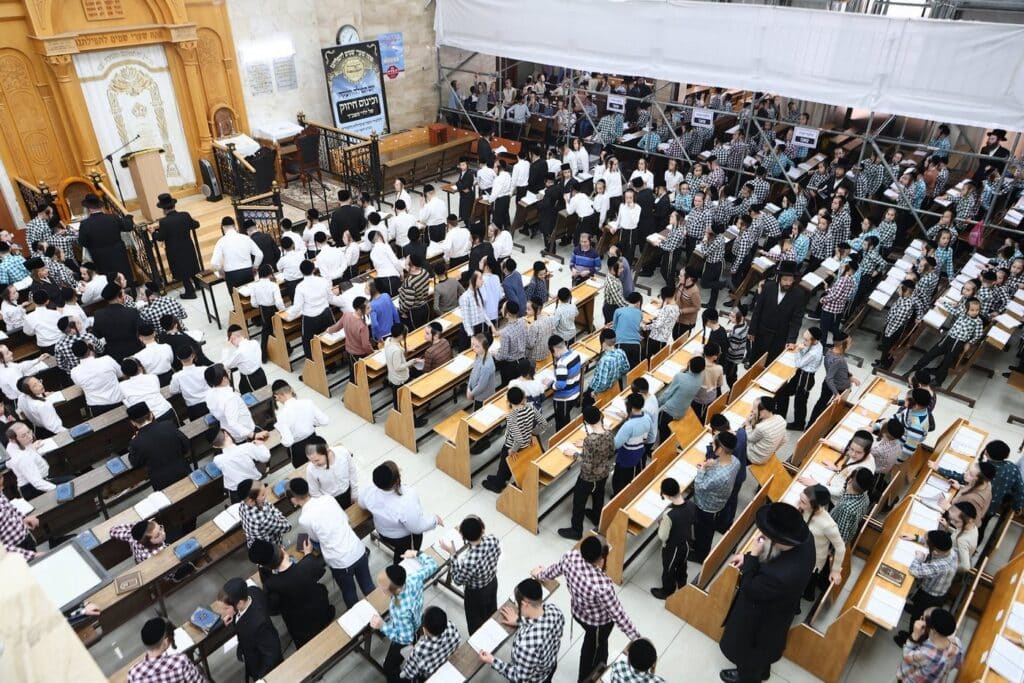 ילדי הקהילות החסידיות בחיפה בכינוס זעקה ילדי הקהילות החסידיות בחיפה בכינוס זעקה