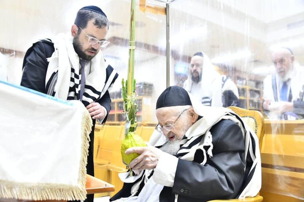 מראות חג הסוכות תשפ"ה אצל מרן הגרמ"צ ברגמן