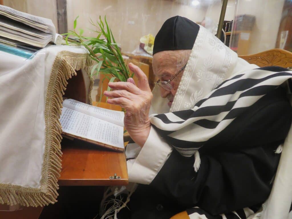 מראות חג הסוכות תשפ"ה אצל מרן הגרמ"צ ברגמן