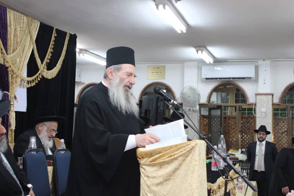 בני ברק: מאות במעמד הקבלת פני רבו לראשל"צ הגר"י יוסף