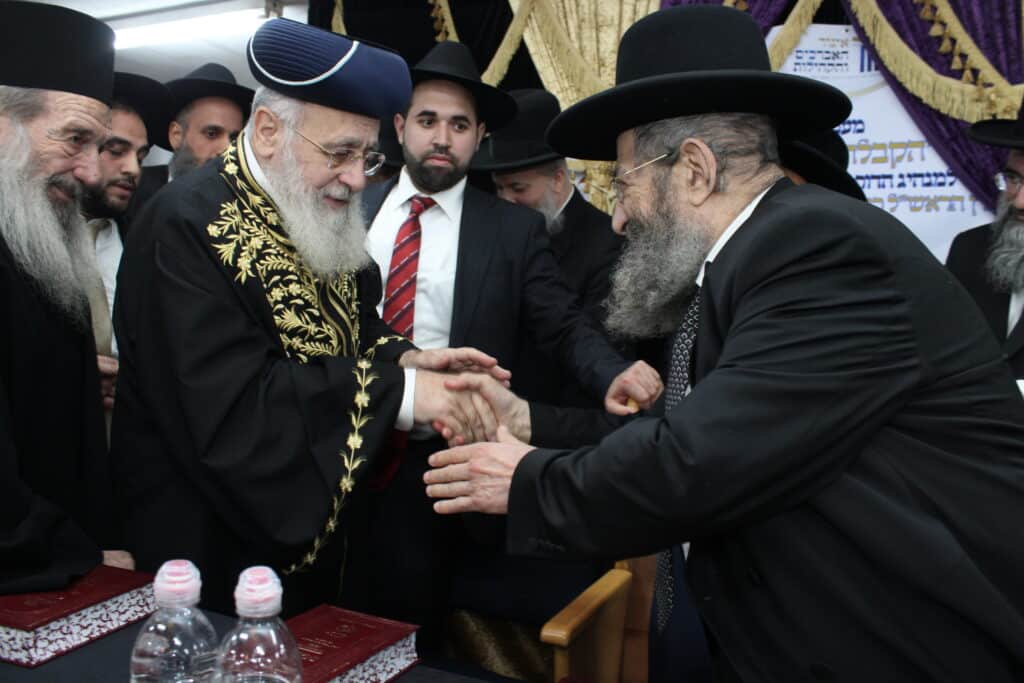 בני ברק: מאות במעמד הקבלת פני רבו לראשל"צ הגר"י יוסף