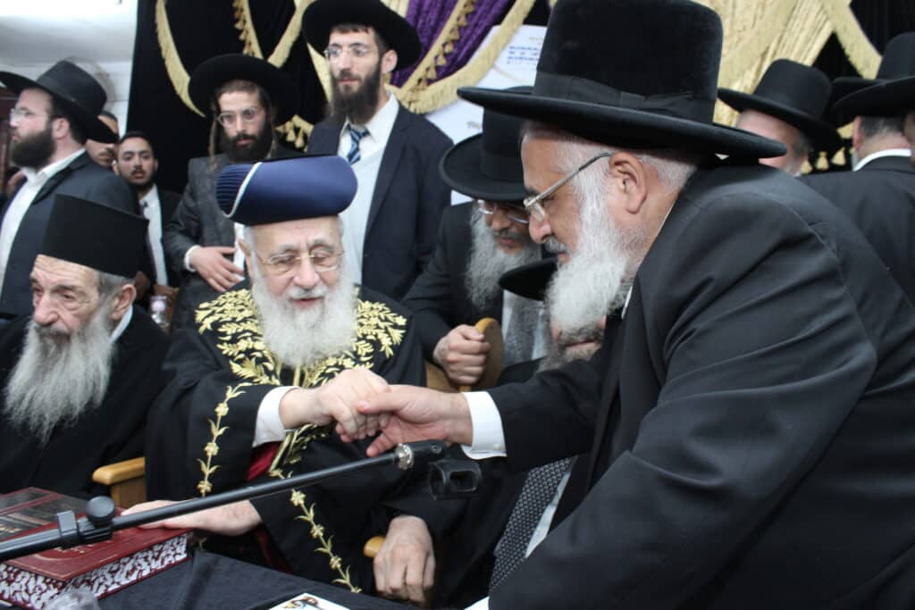 בני ברק: מאות במעמד הקבלת פני רבו לראשל"צ הגר"י יוסף