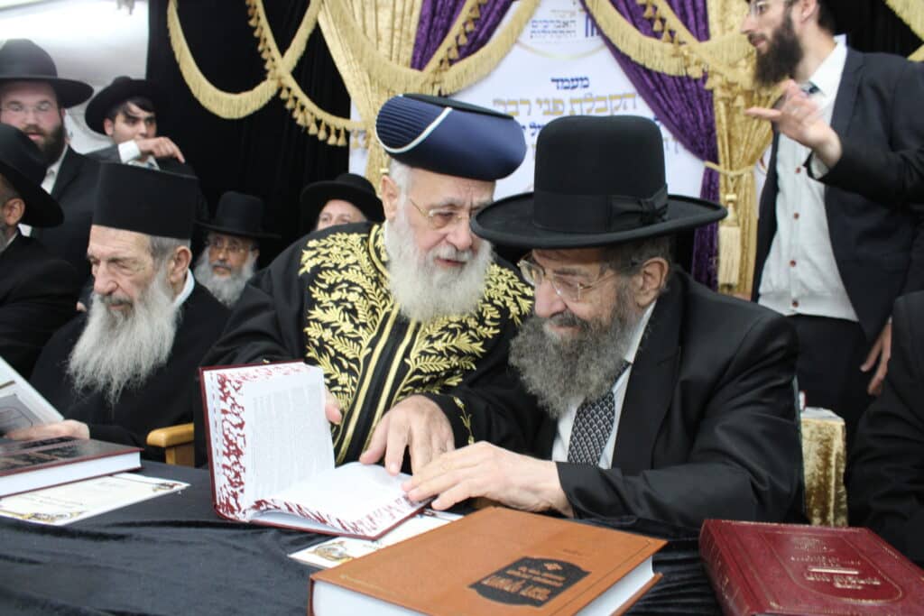 בני ברק: מאות במעמד הקבלת פני רבו לראשל"צ הגר"י יוסף