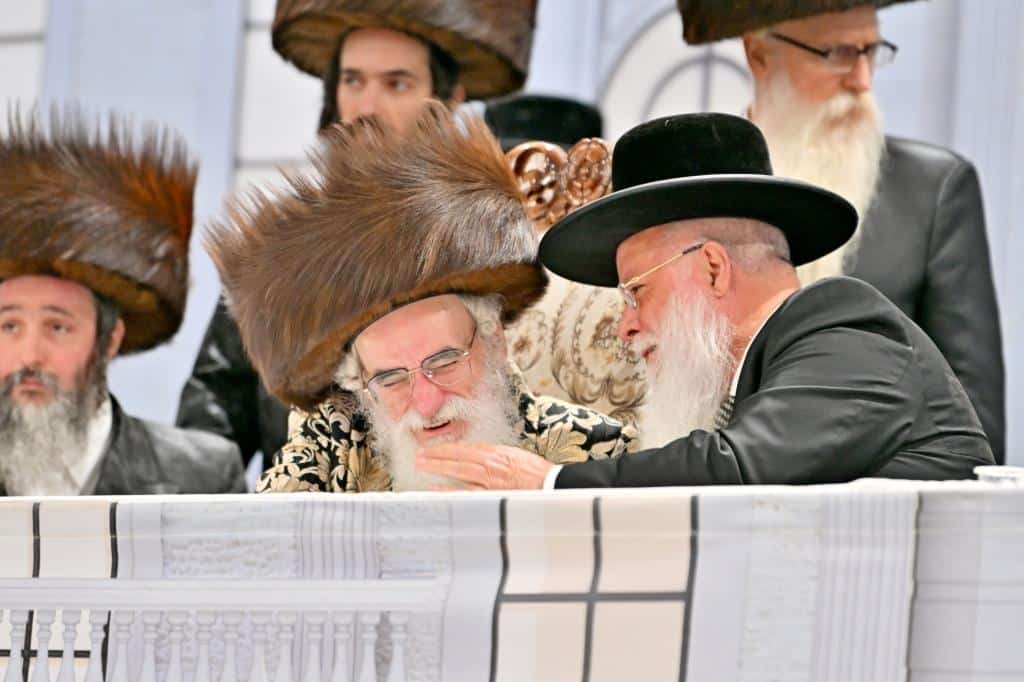 האדמו"ר חנך את ביהמ"ד החדש על שם אביו בעל ה'ישועות משה'